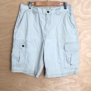 L.L. Bean Cargo Shorts in Light Beige 100% Cotton Mens Sz 31